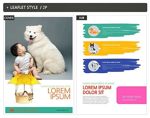 템플릿 남자 ZIP 포스터 반려견 리플렛 여러마리 한명 한국인 아기 강아지 전단템플릿 전단 사모예드 반려 인디자인 INDD 이미지템플릿 1 다수 사람 동양인 반려동물 개 홍보물 파일형식