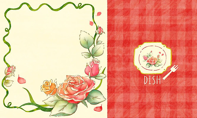 PSD 접시 꽃잎 꽃 포크 일러스트 페인팅 사람없음 장미 덩굴 도자기공예 격자 꽃프레임 포슬린 국내일러스트 식물 식기 무늬 프레임 도자기 공예 파일형식