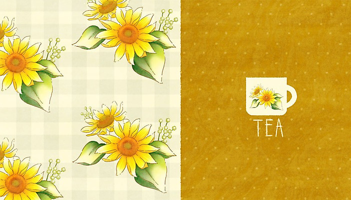 PSD 꽃잎 꽃 일러스트 페인팅 해바라기 사람없음 물방울무늬 머그컵 도자기공예 꽃프레임 포슬린 국내일러스트 식물 무늬 프레임 컵 도자기 공예 파일형식