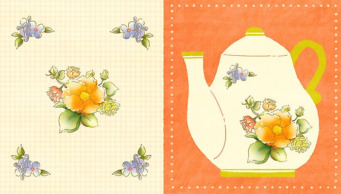 PSD 꽃잎 꽃 일러스트 페인팅 주전자 사람없음 도자기공예 꽃프레임 포슬린 국내일러스트 식물 주방용품 프레임 도자기 공예 파일형식