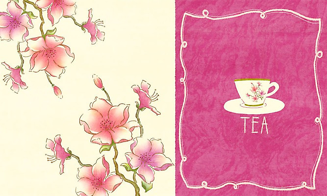 PSD 꽃잎 꽃 일러스트 페인팅 사람없음 찻잔 진달래 도자기공예 꽃프레임 포슬린 국내일러스트 식물 잔 프레임 도자기 공예 파일형식