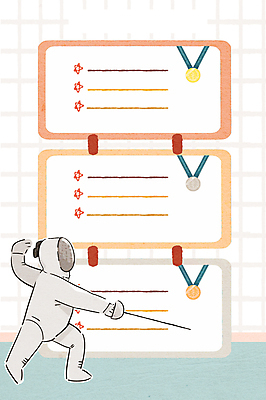 PSD 여자 올림픽 일러스트 하계올림픽 프레임 한명 성인 펜싱 금메달 펜싱선수 동메달 은메달 펜싱검 펜싱복 프레임일러스트 국내일러스트 1 스포츠 유니폼 운동선수 사람 메달 펜싱용품 파일형식