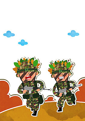 PSD 구름 남자 일러스트 성인 두명 달리기 군인 총 연습 군복 군용 육군 변장 군모 군인캐릭터 일러캐릭터 자연요소 직업 캐릭터 무기 유니폼 모션 군대 사람 국군 파일형식