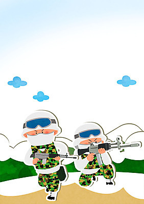PSD 구름 남자 겨울 일러스트 산 성인 두명 군인 총 헬멧 연습 군복 군용 사격 조준 군모 군인캐릭터 일러캐릭터 자연요소 직업 캐릭터 계절 무기 유니폼 군대 사람 보호장비 국군 파일형식