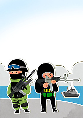 PSD 구름 남자 일러스트 성인 두명 군인 총 군복 군용 전투함 조준 군모 군인캐릭터 특수부대 특수부대원 일러캐릭터 자연요소 직업 캐릭터 무기 유니폼 배_교통 군대 사람 국군 부대 파일형식