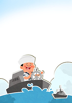 PSD 남자 바다 일러스트 한명 성인 군인 군복 키_배핸들 군용 해군 전투함 군모 군인캐릭터 일러캐릭터 직업 캐릭터 1 유니폼 배_교통 군대 사람 핸들 국군 파일형식