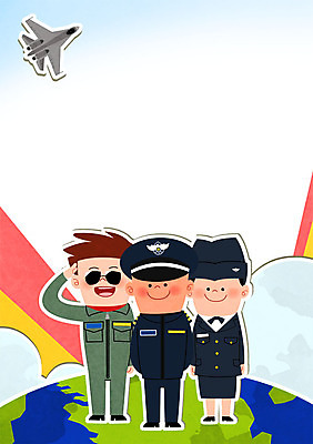 PSD 여자 남자 지구 일러스트 군용기 성인 세명 선글라스 지구본 군인 공군 군복 군용 경례 군모 군인캐릭터 장교 일러캐릭터 직업 캐릭터 안경 유니폼 비행기 군대 사람 인사 국군 파일형식