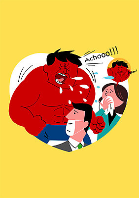 PSD 여자 남자 포스터 일러스트 건강 마스크 여러명 성인 건강관리 청결 예절 예방 근육질 감염 손수건 매너 침 건강수칙 기침 코로나바이러스 국내일러스트 다수 근육 관리 사람 바이러스 위생 몸매 파일형식