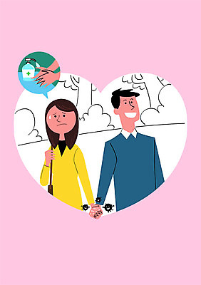 PSD 커플 여자 남자 포스터 일러스트 건강 성인 두명 건강관리 손잡기 청결 예절 예방 감염 매너 박테리아 건강수칙 소독제 국내일러스트 의학 관계 모션 관리 사람 위생 파일형식