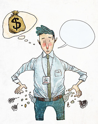 PSD 남자 말풍선 일러스트 직장 한명 성인 동전 직장인 비즈니스맨 돈자루 주머니 사원증 빈털터리 국내일러스트 직업 1 돈 회사 비즈니스 사람 파일형식