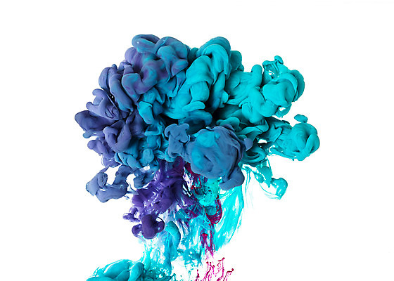 포토 JPG 스튜디오촬영 컬러 하늘색 백그라운드 잉크 실내 사람없음 물 파란색 보라색 페인트 물감 얼룩 질감 국내포토 자연요소 내부 미술도구 파일형식