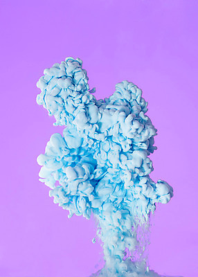 포토 JPG 스튜디오촬영 컬러 하늘색 백그라운드 잉크 실내 사람없음 물 파란색 페인트 물감 얼룩 질감 국내포토 자연요소 내부 미술도구 파일형식