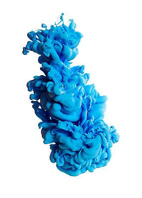 포토 JPG 스튜디오촬영 하늘색 백그라운드 잉크 실내 사람없음 물 파란색 페인트 물감 얼룩 질감 클래식블루 트렌드컬러 국내포토 자연요소 컬러 내부 미술도구 파일형식 트랜드컬러