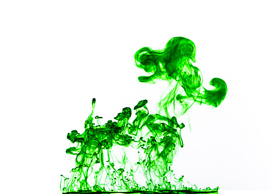 포토 JPG 스튜디오촬영 컬러 백그라운드 잉크 실내 사람없음 초록색 물 페인트 물감 얼룩 질감 국내포토 자연요소 내부 미술도구 파일형식