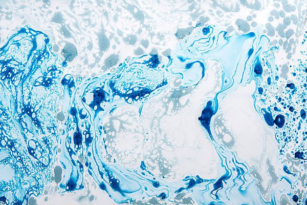 포토 JPG 스튜디오촬영 종이 컬러 백그라운드 잉크 실내 미술 사람없음 물 파란색 페인트 물감 붓 얼룩 질감 마블링 국내포토 자연요소 문화예술 내부 미술도구 파일형식