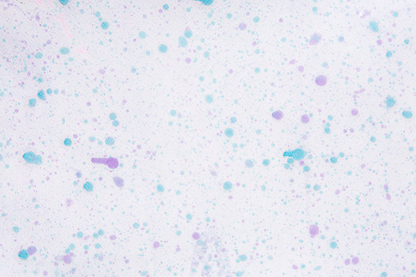 포토 JPG 스튜디오촬영 종이 컬러 하늘색 백그라운드 붓터치 잉크 실내 미술 사람없음 물 보라색 페인트 물감 붓 얼룩 질감 마블링 국내포토 자연요소 문화예술 내부 파란색 미술도구 파일형식