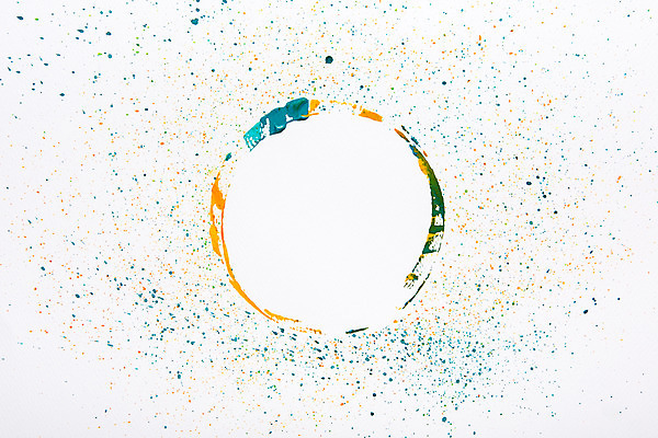 포토 JPG 스튜디오촬영 종이 컬러 백그라운드 붓터치 잉크 실내 미술 사람없음 초록색 물 노란색 페인트 물감 붓 얼룩 질감 국내포토 자연요소 문화예술 내부 미술도구 파일형식