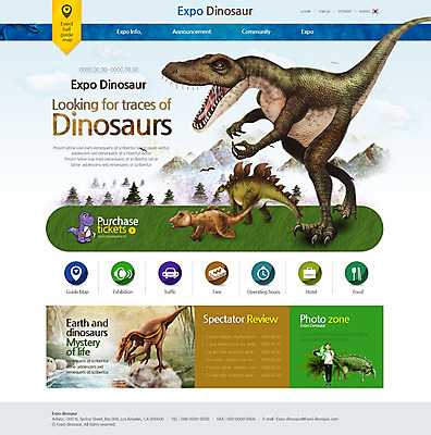 PSD 템플릿 여자 어린이 여행 웹템플릿 사이트템플릿 한명 홈페이지 홈페이지시안 한국인 메인 공룡 엑스포 티라노사우루스 이미지템플릿 1 파충류 사람 동양인 육식공룡 파일형식