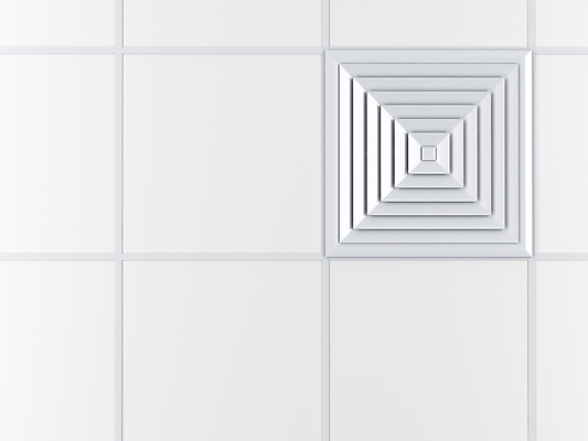 포토 JPG 해외이미지 벽 프레임 사람없음 3D 판넬 부채 천장 정사각형 창살 난방 환풍기 카피스페이스 해외202004 해외포토 도형 공백 장비 디지털합성 파일형식 이미지허브