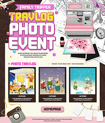 PSD 템플릿 여자 남자 어린이 여행 웹템플릿 가족 가족여행 이벤트페이지 이벤트 여러명 성인 나침반 폴라로이드 폴라로이드사진 이미지템플릿 다수 관계 사람 카메라 페이지 파일형식