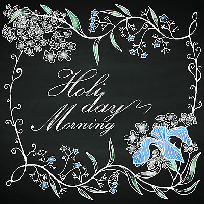 PSD 계절 꽃 백그라운드 일러스트 프레임 이벤트 사람없음 칠판 초크일러스트 초크아트 레터링 국내일러스트 식물 그림 파일형식