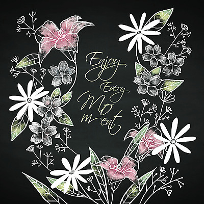 PSD 계절 꽃 백그라운드 일러스트 프레임 이벤트 사람없음 칠판 초크일러스트 초크아트 레터링 국내일러스트 식물 그림 파일형식