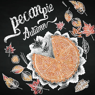 PSD 계절 백그라운드 단풍 낙엽 일러스트 프레임 이벤트 사람없음 칠판 가을 솔방울 초크일러스트 초크아트 호두파이 레터링 가을배경 국내일러스트 잎 그림 파이_빵 파일형식 가을_계절