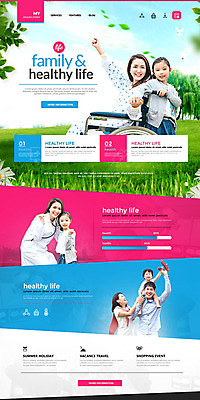 PSD 템플릿 여자 남자 어린이 웹템플릿 의학 청진기 나뭇잎 건강 여러명 성인 홈페이지 정원 홈페이지시안 한국인 환자 의사 휠체어 랜딩페이지 이미지템플릿 다수 잎 의료기기 사람 동양인 의료진 파일형식