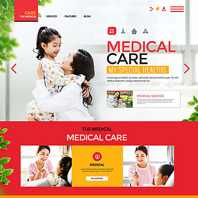 PSD 템플릿 여자 어린이 웹템플릿 의학 나뭇잎 이벤트페이지 건강 병원 이벤트 여러명 성인 한국인 환자 간호사 이미지템플릿 다수 잎 사람 동양인 의료진 페이지 파일형식