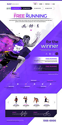 PSD 템플릿 남자 웹템플릿 건강 경기 여러명 성인 달리기 홈페이지 홈페이지시안 육상스포츠 랜딩페이지 이미지템플릿 스포츠 다수 모션 사람 파일형식