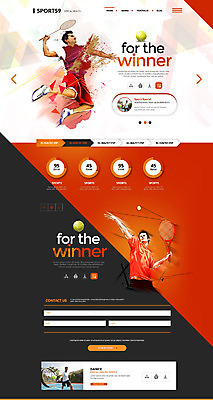 PSD 외국인 템플릿 남자 웹템플릿 사이트템플릿 건강 경기 여러명 성인 운동 홈페이지 홈페이지시안 테니스 이미지템플릿 스포츠 다수 사람 인종 구기 파일형식