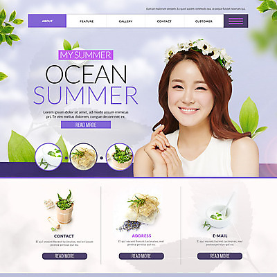 PSD 템플릿 여자 꽃 웹템플릿 나뭇잎 이벤트페이지 건강 한명 이벤트 성인 화장품 한국인 아로마 의료성형뷰티 이미지템플릿 식물 1 잎 사람 동양인 뷰티 페이지 파일형식