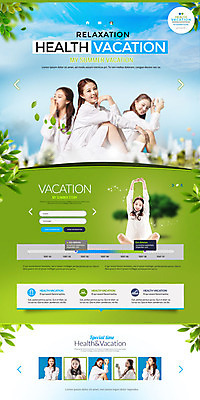 PSD 템플릿 여자 웹템플릿 휴식 건강 여러명 성인 홈페이지 홈페이지시안 한국인 잠 기지개 랜딩페이지 이미지템플릿 다수 컨셉 모션 사람 동양인 파일형식