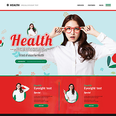 PSD 템플릿 여자 안경 웹템플릿 이벤트페이지 건강 이벤트 여러명 성인 한국인 이미지템플릿 잡화 다수 사람 동양인 페이지 파일형식