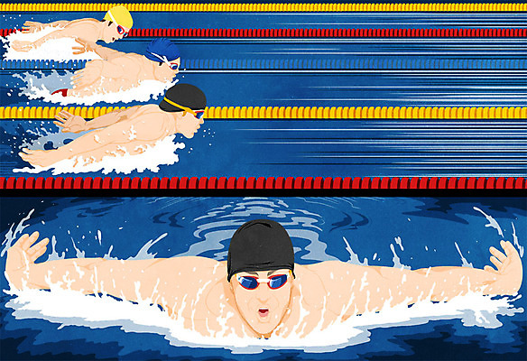 PSD 남자 일러스트 수영장 여러명 성인 수영 만화 물안경 수영선수 수영모 카툰스타일 접영 국내일러스트 다수 운동선수 사람 수상스포츠 수영용품 파일형식