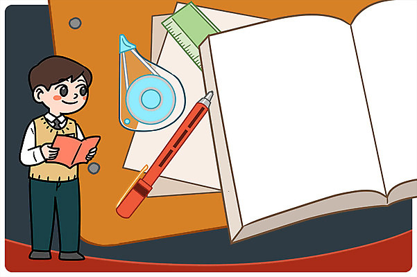 PSD 학생 남자 교복 일러스트 청소년 자 한명 책 펜 수정테이프 프레임일러스트 국내일러스트 1 옷 문구용품 프레임 사람 필기구 파일형식