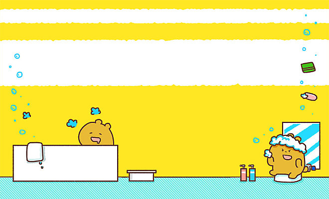 PSD 동물 일러스트 곰 욕조 사람없음 수건 목욕 거품 욕실 비누 때밀이 프레임일러스트 국내일러스트 포유류 프레임 위생용품 청결 파일형식