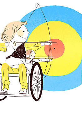 PSD 여자 남자 스포츠 올림픽 일러스트 화살 운동선수 경기 성인 두명 희망 꿈 도전 장애인 활 감동 양궁 양궁선수 양궁과녁 양궁용품 패럴림픽 국내일러스트 감정 스포츠용품 사람 장애 파일형식