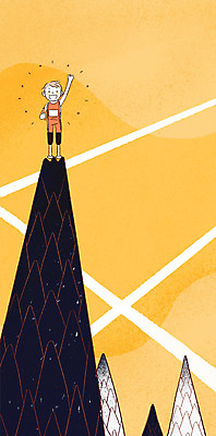 PSD 남자 스포츠 올림픽 일러스트 산 운동선수 한명 경기 성인 희망 꿈 도전 장애인 감동 패럴림픽 국내일러스트 1 감정 사람 장애 파일형식