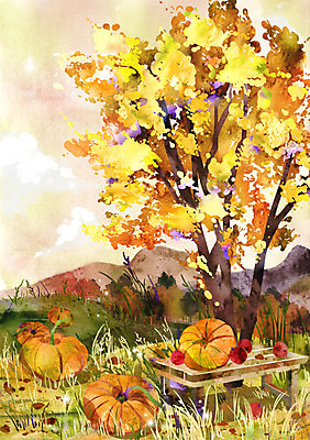 주간 PSD 나무 단풍 일러스트 호박 산 풍경 사람없음 야외 가을 사과 계절백그라운드 가을배경 국내일러스트 자연요소 식물 계절 백그라운드 잎 채소 과일 파일형식 가을_계절