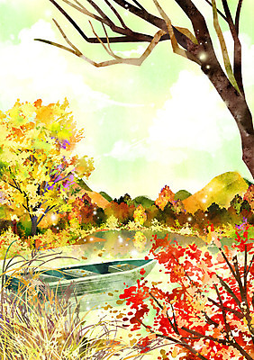 주간 PSD 나무 호수 단풍 일러스트 산 풍경 사람없음 야외 가을 배 계절백그라운드 가을배경 국내일러스트 자연요소 식물 계절 백그라운드 잎 과일 파일형식 가을_계절