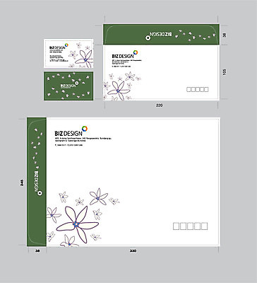 템플릿 꽃 명함 명함템플릿 서류봉투 편지봉투 사람없음 세트 패키지 봉투템플릿 우편봉투 비즈디자인 봉투디자인 이미지템플릿 AI파일 식물 봉투 편지 우편물 파일형식 벡터