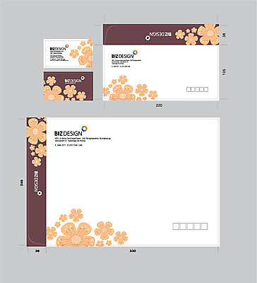 템플릿 꽃 명함 명함템플릿 서류봉투 편지봉투 사람없음 세트 패키지 봉투템플릿 우편봉투 비즈디자인 봉투디자인 이미지템플릿 AI파일 식물 봉투 편지 우편물 파일형식 벡터