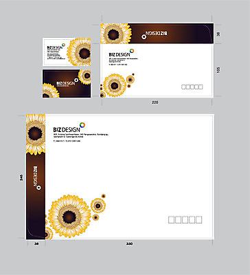 템플릿 꽃 명함 명함템플릿 서류봉투 편지봉투 사람없음 세트 패키지 봉투템플릿 우편봉투 비즈디자인 봉투디자인 이미지템플릿 AI파일 식물 봉투 편지 우편물 파일형식 벡터