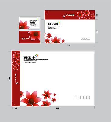 템플릿 꽃 명함 명함템플릿 서류봉투 편지봉투 사람없음 세트 패키지 봉투템플릿 우편봉투 비즈디자인 봉투디자인 이미지템플릿 AI파일 식물 봉투 편지 우편물 파일형식 벡터