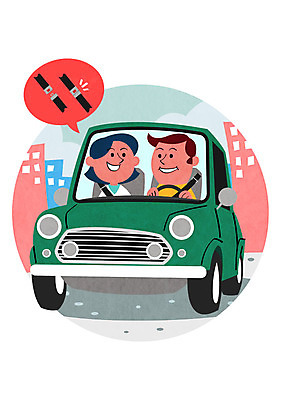 PSD 여자 남자 일러스트 자동차 성인 두명 운전 운전사 교통안전 안전벨트 국내일러스트 직업 육상교통 모션 안전 사람 파일형식