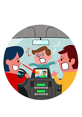 PSD 여자 남자 일러스트 자동차 여러명 성인 운전 운전사 위험 교통사고 교통안전 DMB 국내일러스트 시청하다 직업 육상교통 다수 컨셉 모션 안전 사람 전자제품 사건 파일형식