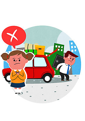 PSD 여자 남자 어린이 일러스트 자동차 성인 두명 운전 금지 운전사 X 아니오 교통안전 과적 국내일러스트 직업 알파벳 육상교통 모션 안전 사람 파일형식