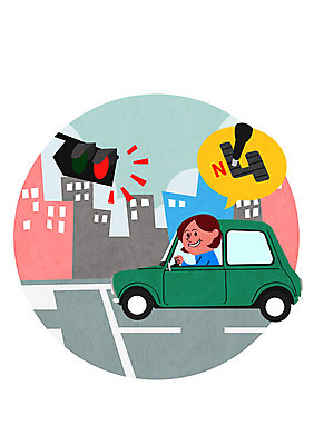 PSD 여자 도로 일러스트 자동차 한명 성인 운전 운전사 신호등 교통안전 기어 신호대기 국내일러스트 직업 1 길 육상교통 교통시설 모션 안전 사람 파일형식