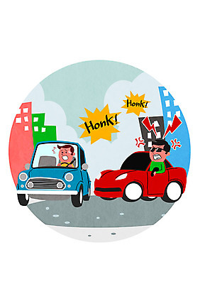 PSD 남자 도로 일러스트 자동차 성인 두명 운전 운전사 교통안전 난폭운전 국내일러스트 직업 길 육상교통 교통시설 모션 안전 사람 파일형식